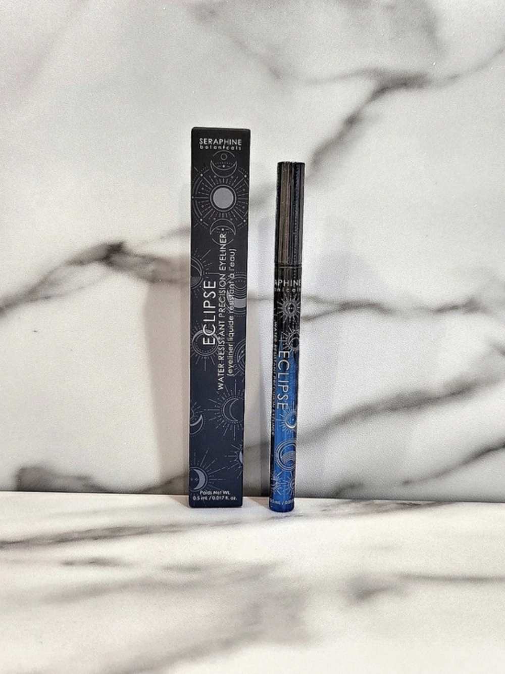 SERAPHINE BOTANICALS Eclipse Water Resistant Percision Liquid Liner Black NIB